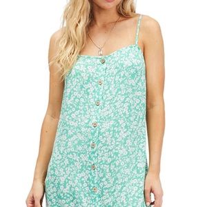 Billabong Mini Slip Dress - Teal